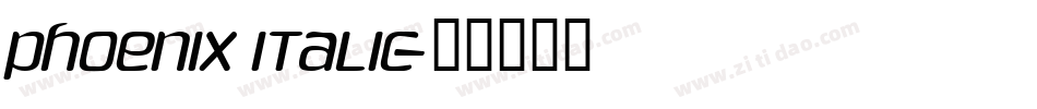 Phoenix Italic字体转换